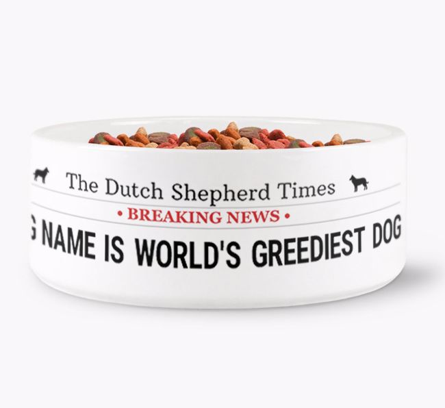 'World's Greediest Dog' - Personalised Bowl for your {breedFullName}